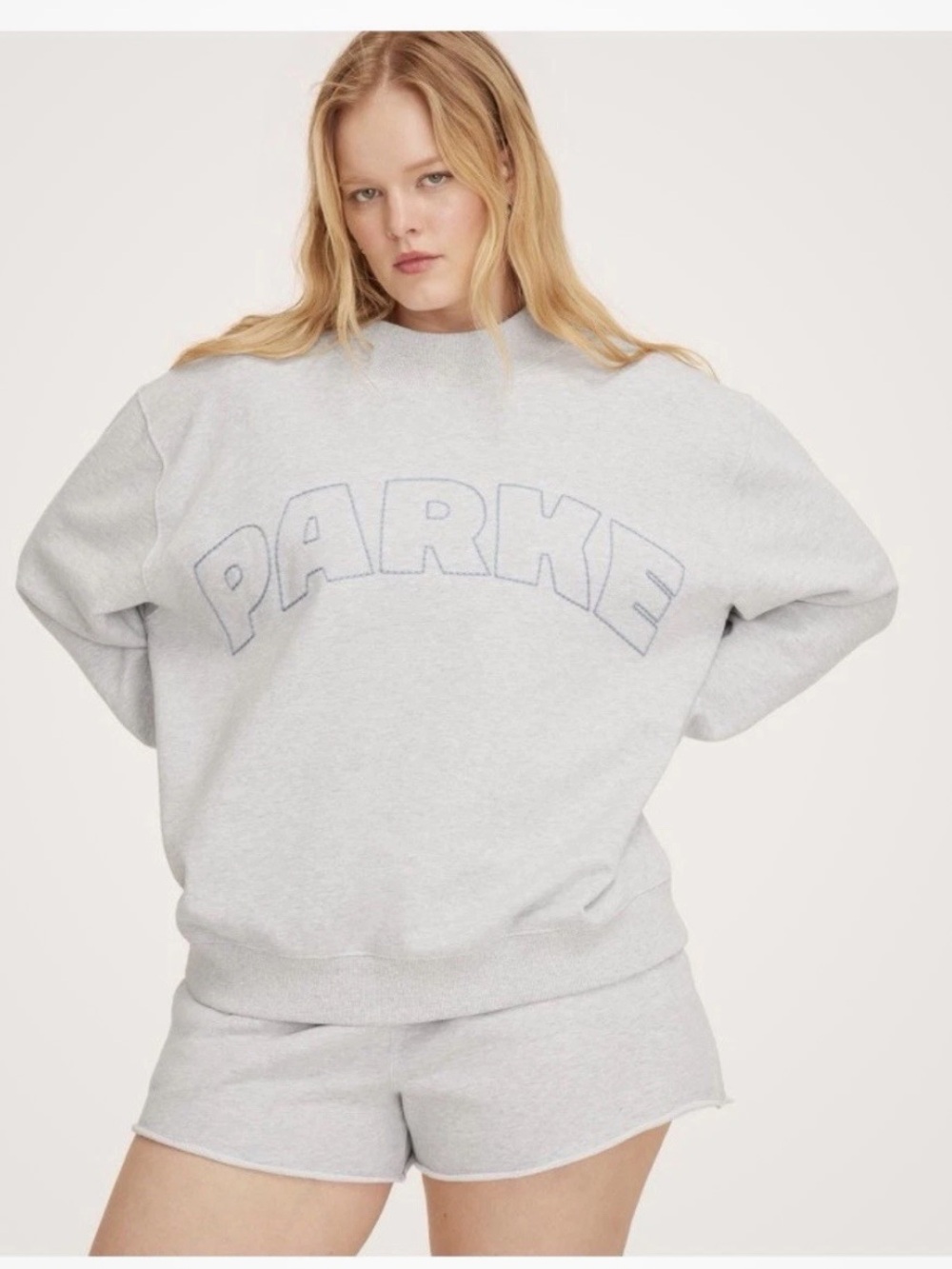 TARGET X PARKE Gray Mockneck  Pullover Sweatshirt